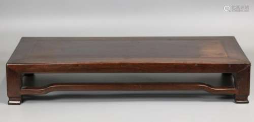 Chinese hardwood stand, possibly 19th c.