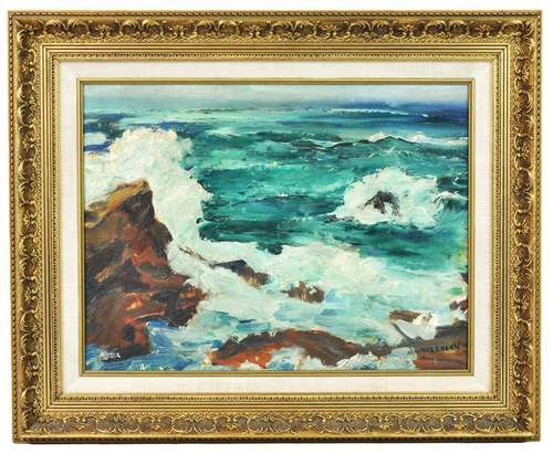 Maurice George Logan 'Crashing Waves' O/B