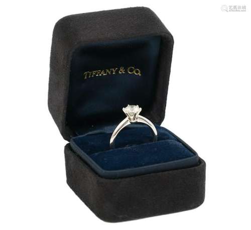 Tiffany & Co. Diamond .84ct Solitaire Ring