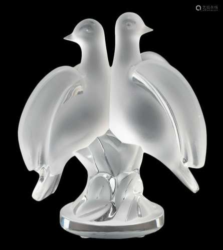 Lalique Ariane Frosted Doves