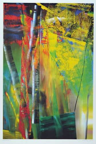 Gerhard Richter, born 1932, Victoria I, color offset on