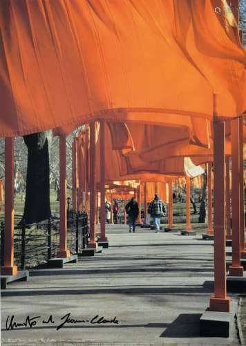 Christo and Jeanne-Claude, The Gates, color offset