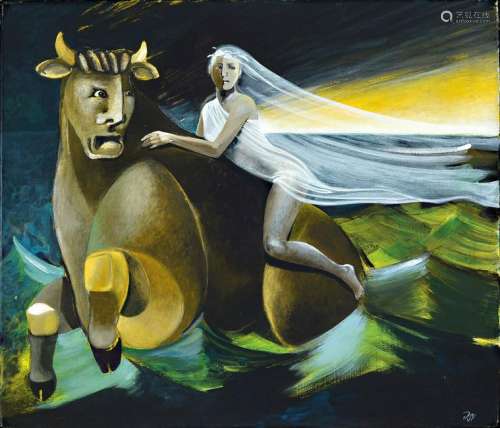 Ingrid Dickmann, born 1942, 'Europa and the bull'