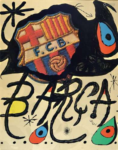 Joan Miro, 1893-1983, Barca, color lithograph for the