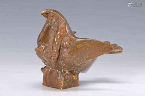 Gernot Rumpf, born 1941, Elwetritsche bird, in base