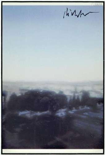 Gerhard Richter, born 1932 Dresden, post card,signed