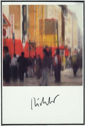 Gerhard Richter, born 1932. Dresden, post card