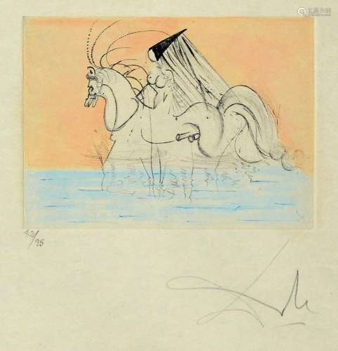 Salvador Dali, 1904-1989, petits nus de Ronsard