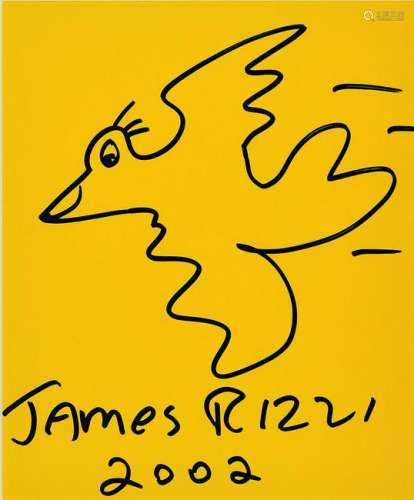 James Rizzi, 1950-2011, New York, Bird, felt pen