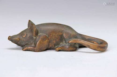 Gernot Rumpf, born 1941 Kaiserslautern, mouse,bronze, L