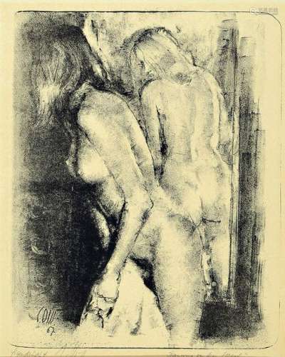 Carl Otto Müller, 1901- 1970, two female nudes