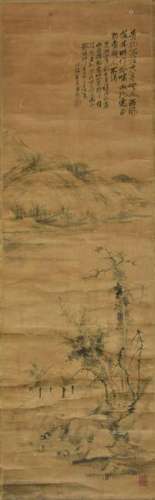 CHINESE LANDSCAPE PAINTING OF SUMMER RAIN