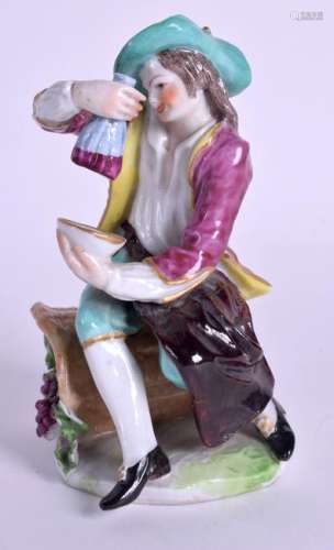A 19TH CENTURY CONTINENTAL CHELSEA STYLE PORCELAIN