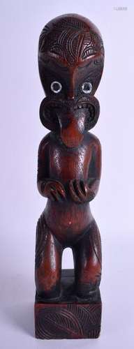 A MAORI TRIBAL SOUTHSEA ISLANDS HARDWOOD FIGURE