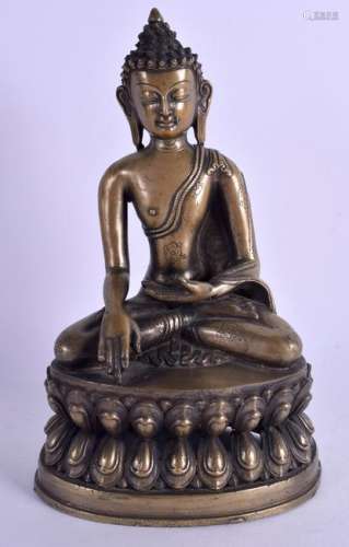 A LATE 19TH CENTURY INDIAN ASIAN BRONZE FIGURE OF A
