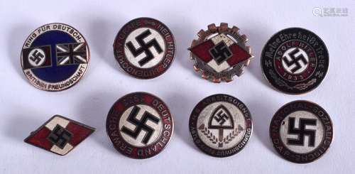 EIGHT GERMAN MILITARY BADGES. (8)