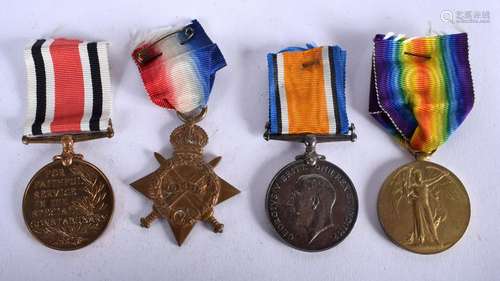 FOUR MILITARY MEDALS SE 7381 A Sjt R R Triscott A V C.