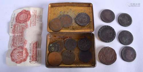 A BOX OF COINAGE. (qty)