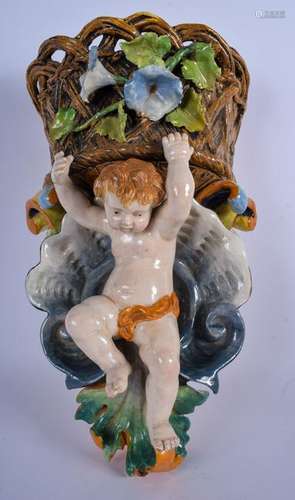 A LARGE ANTIQUE MAJOLICA OR MAIOLICA TIN GLAZED POTTERY