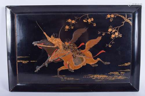 A LARGE 19TH CENTURY JAPANESE MEIJI PERIOD BLACK