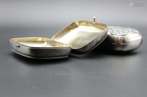 19th two antique sliver-plated  boxes