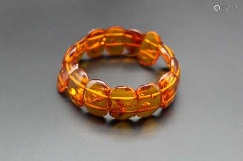 Antique amber bracelet