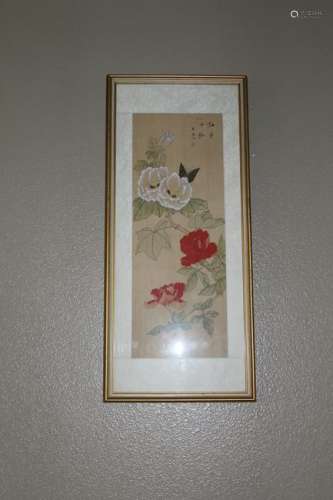 Chinese 20thC painting on silk