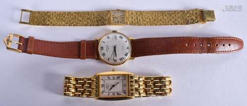 THREE WRISTWATCHES Rotary. (3)