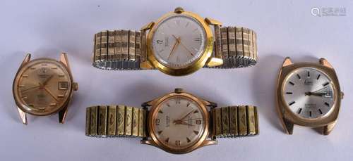 FOUR WRISTWATCHES Supra, Poljot, Limit & Tressa. (4)