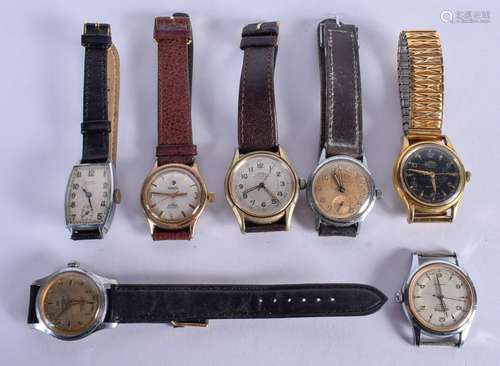 SEVEN WRISTWATCHES Roamer. (7)