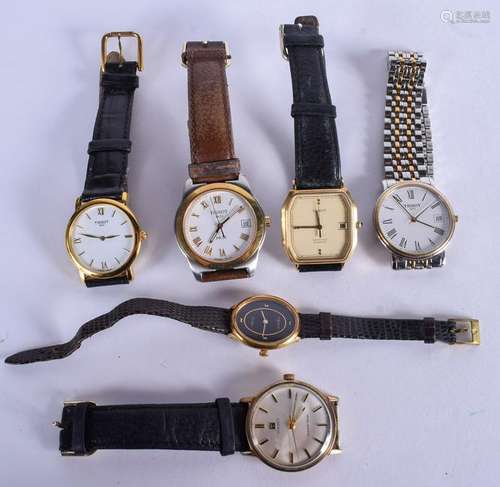 FIVE TISSOT WRISTWATCHES. (5)