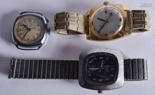 THREE VINTAGE WRISTWATCHES Mortima, Sicura etc. (3)