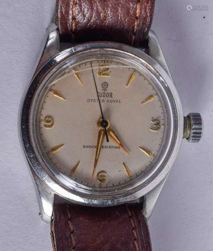 A VINTAGE TUDOR OYSTER ROYAL STAINLESS STEEL