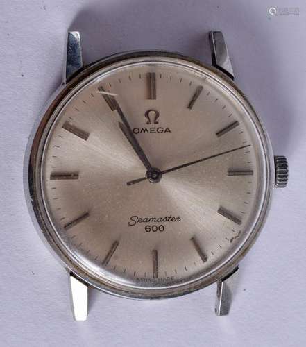 AN OMEGA STAINLESS STEEL AUTOMATIC SEAMASTER 600 WATCH.