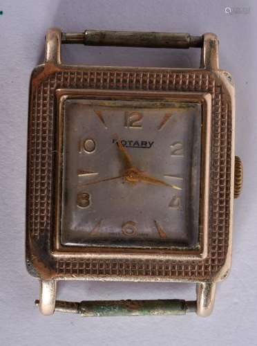 AN EARLY 9CT GOLD ROTARY WATCH. 21.5 grams overall. 2.5