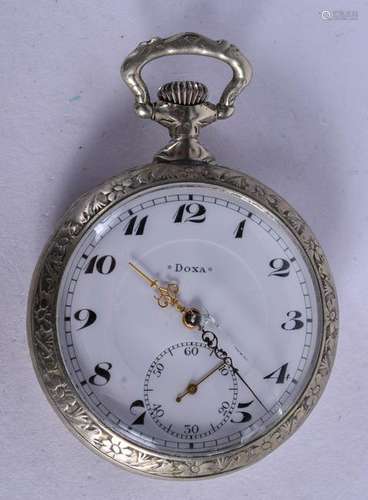 A RARE ANTIQUE ARABIC MALE FRAINIER DOXA POCKET WATCH.