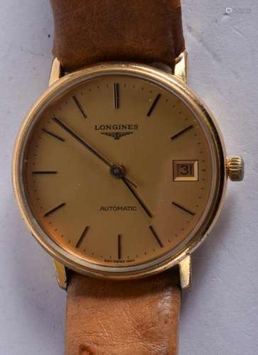 A LONGINES AUTOMATIC POCKET WATCH. 3.25 cm diameter.