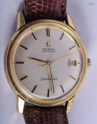 A VINTAGE OMEGA AUTOMATIC SEAMASTER WRISTWATCH. 3.25 cm