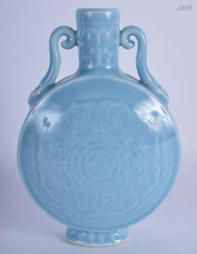 A CHINESE BLUE MOONFLASK. 19 cm high.