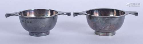 A PAIR OF VINTAGE BROOK AND SONS SCOTTISH SILVER