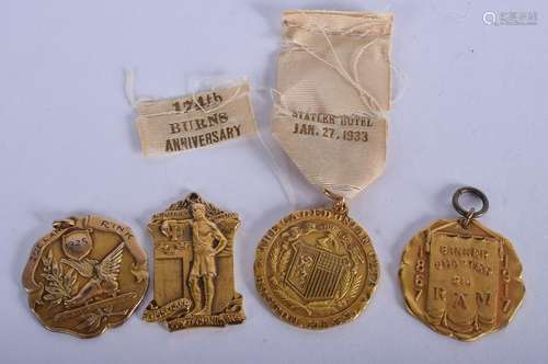 4 VINTAGE MEDALS. (4)