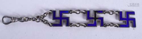 A GERMAN SWASTIKA BRACELET. 10 cm long.