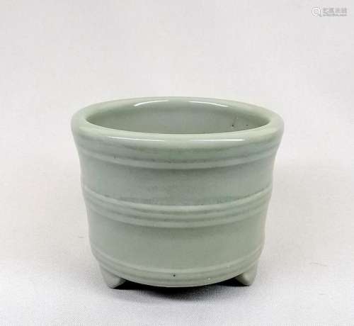 A Chinese 19th c. Ceramic Celadon Incense Burne
