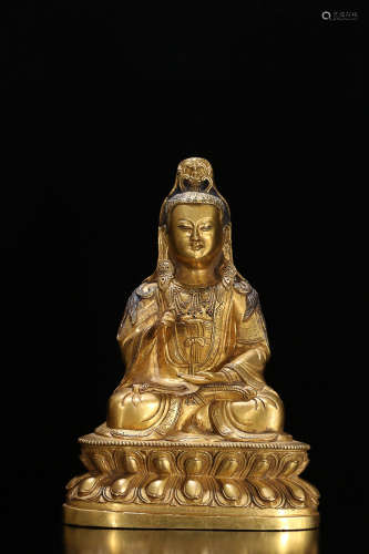 GILT BRONZE GUANYIN