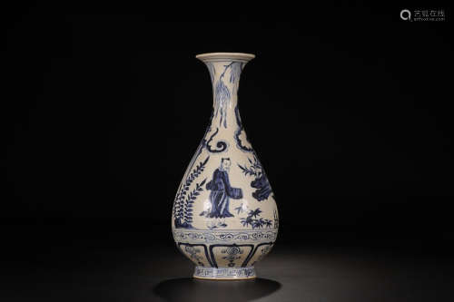 BLUE WHITE FIGURE STORY OKHO SPRING BOTTLE