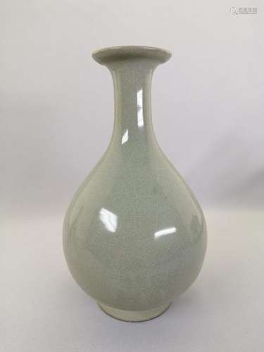 A Chinese celadon Yu Hu Chun Ping vase