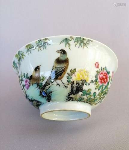 CHINESE QING DYNASTY ENAMEL (FA LANG Cl) BOWL