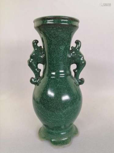 A nice Chinese Xi Ko kiln greenish vase