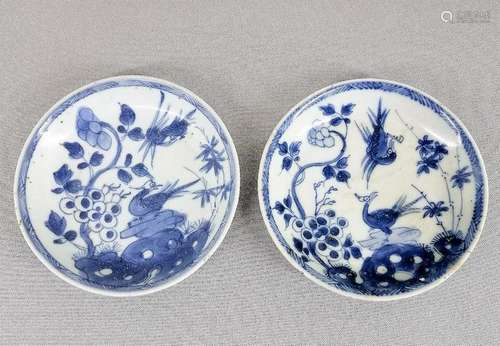 Two Chinese Qing Dynasty Shipwreck Dishes