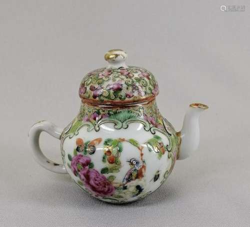 A Nice Chinese Rose Medallion Teapot